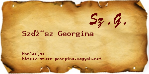 Szüsz Georgina névjegykártya